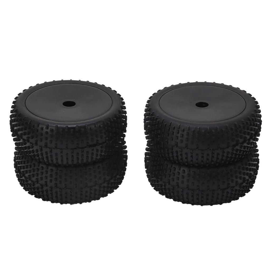 4Pcs RC Car Tire 112 Mm Diameter Rubber Tire Plastic Hub Universal RC Car Wheel Tire for 1/8 Models
