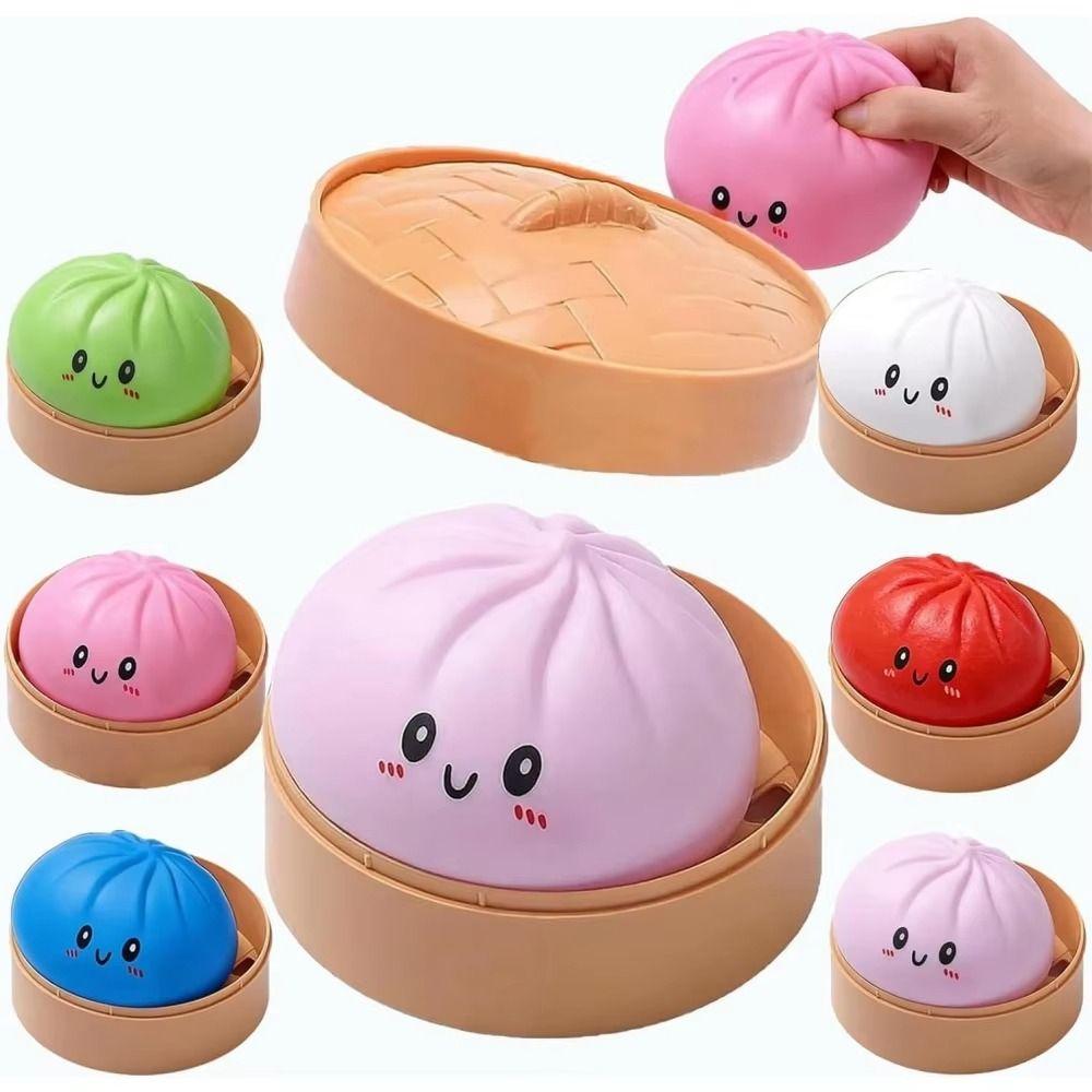 Slow Rising Dumpling Sensory Toy Soft Fidget Squishy Bun Dumplings Squishy Toy Adults&Kids
