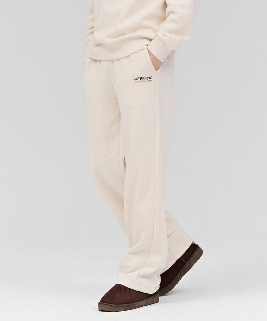CHASECULT Unisex Essential Straight Brushed Pants - Beige