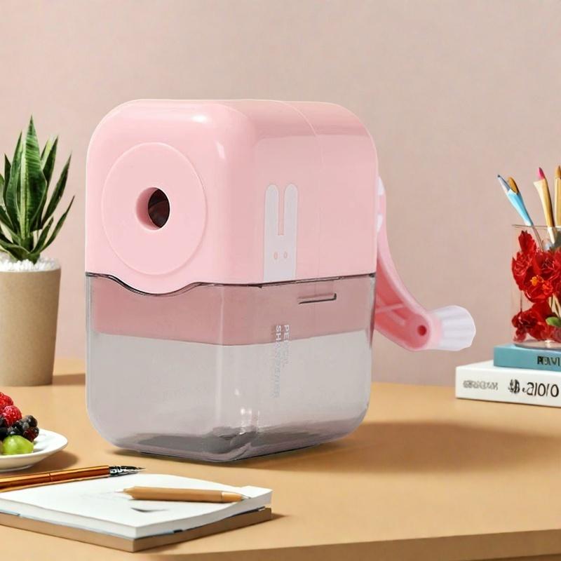 Manual and Automatic Pencil Sharpener - Durable Plastic,battery-free - Suitable for School Supplies and gifts.Classroom tools,Modern Pencil Sharpener