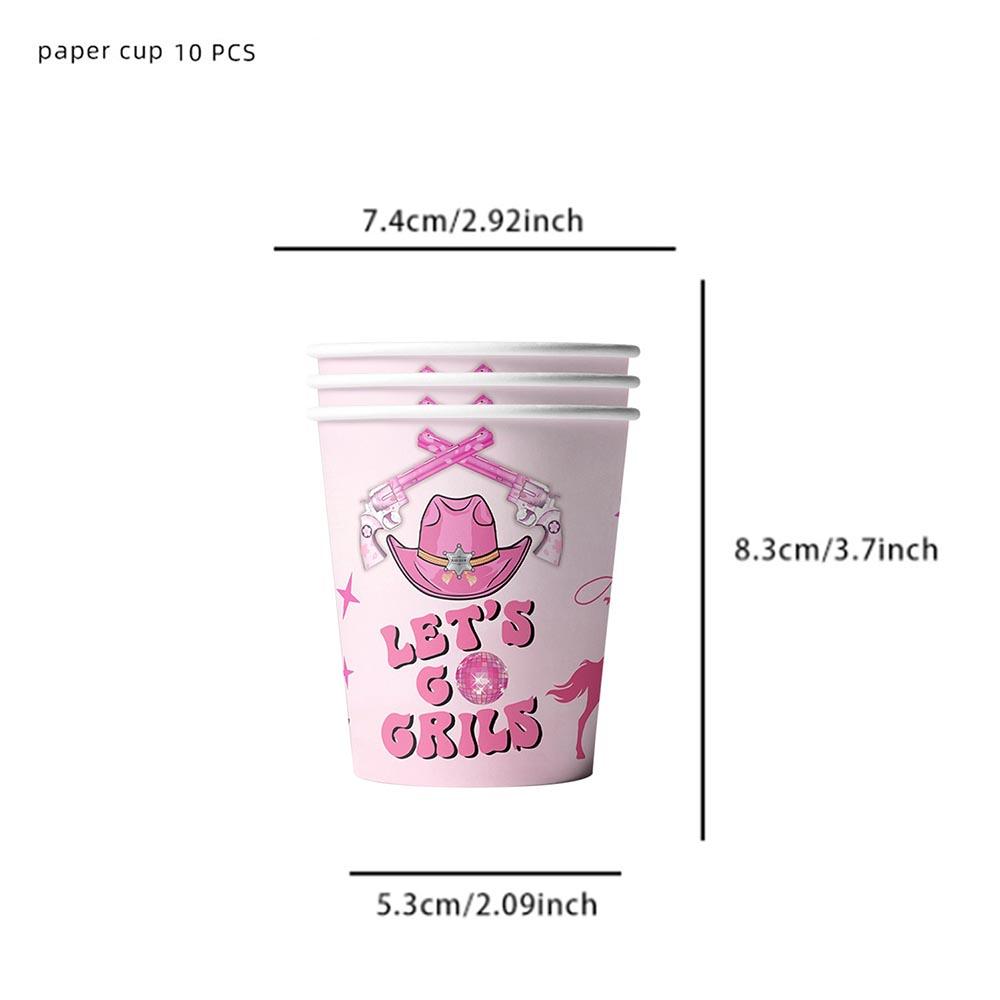 Набор посуды для ковбойской вечеринки из 51 предмета включает тарелки, салфетки, стаканы, скатерть