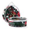 Christmas Wreath Storage Bag with Handle Zipper Closure Large Capacity Transparent Garlands