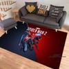 3D-Printed Cartoon Spider-Man Rug — Ideal for Home Decor (Bedroom, Living Room, etc.); Fluffy Square Carpet, Soft Area Rug, and