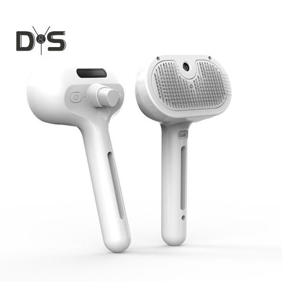 Паровая щетка для кошек, перезаряжаемая расческа-спрей для удаления шерсти с резервуаром для воды и кнопкой спуска, паровая щетка для ухода за домашними животными для кошек и собак