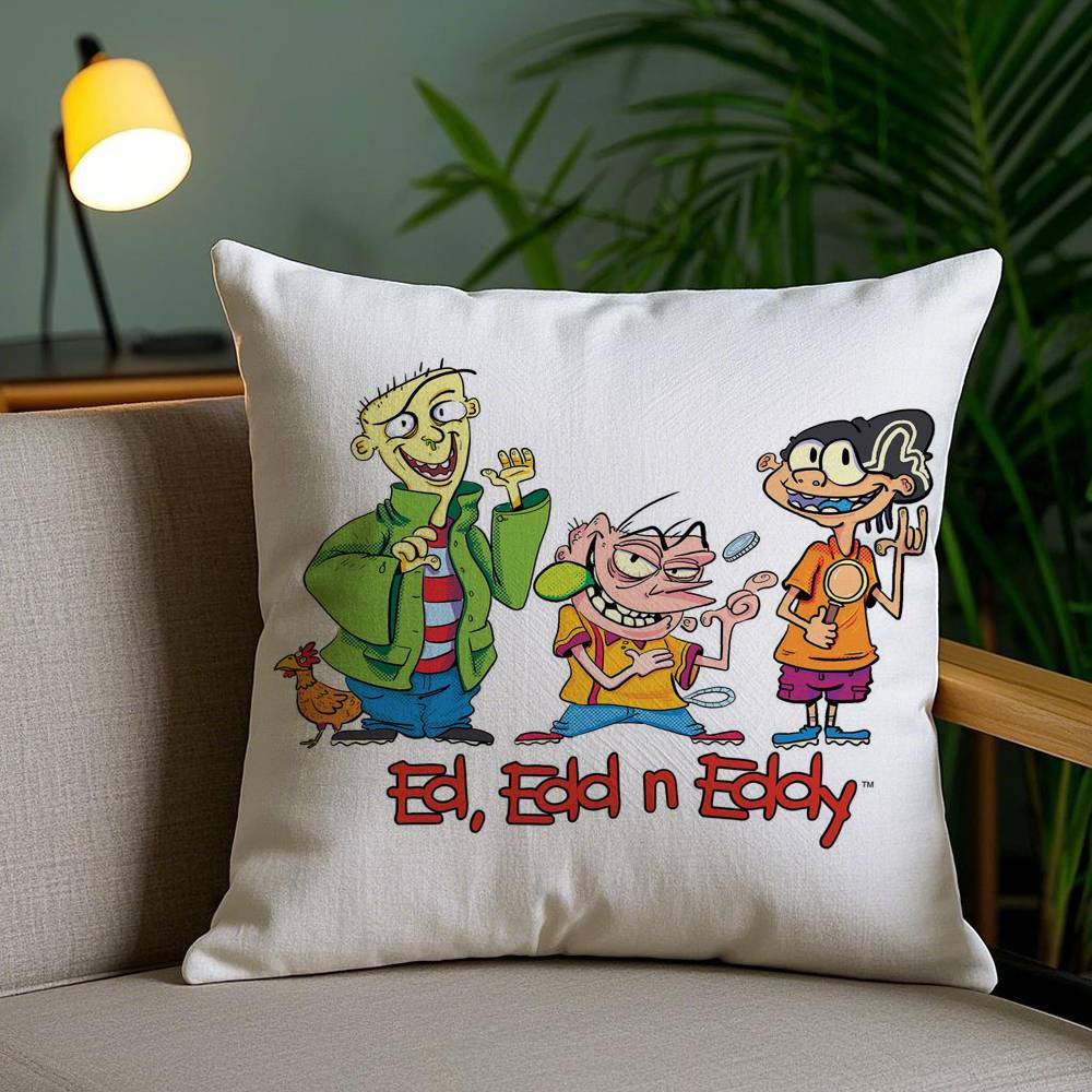 Наволочка E-Ed Edd N Eddy для дома, общежития, спинки стула, короткий плюш, двусторонняя печать, подушка для офисного сна