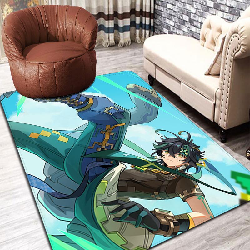 Genshin Impact Kinich Rug Floor Mat for Living Room or Bedroom Soft and Comfortable Carpet a Gift for Birthday and Holiday.NFF0928624