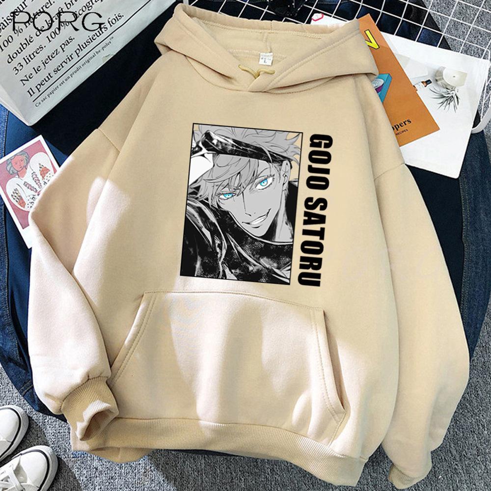 Jujutsu kaisen Сатору Годжо Мегуми Фушигуро Принтованная мужская толстовка одежда винтажная мода повседневная унисекс с длинным рукавом пуловеры