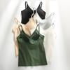 Beautiful Back Camisole Vest, Women's Bra with Chest Cushion One Piece Bra with Inner Lining and Outer Top