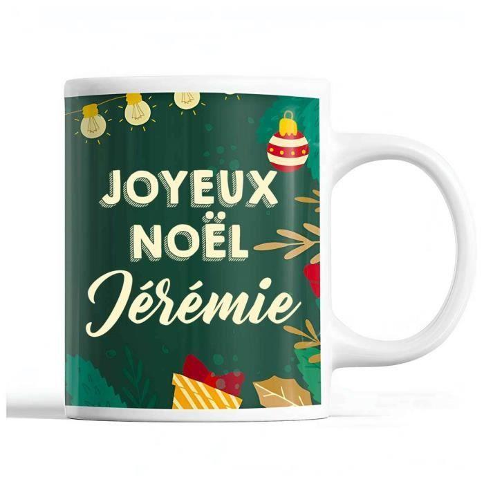 Mug - Noël Jérémie - Céramique - Imprimé recto/verso - 325 ml - Cadeau Secret Santa