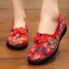 Vintage Print Women Flats Shoes Embroidered Chinese Traditional Slip-on Loafers Canvas Casual Shoes Woman