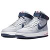 Nike Женские кроссовки Air Force 1 High New England Patriots серые, волчьи-серые, темно-синие, DZ7338-001