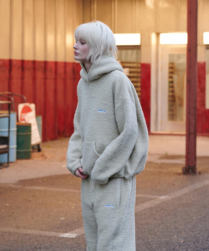 GREENBUTTER Teddy Wool Pants (Sand Beige)