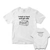 Double-sided Printed I TRIED SO HARD AND GOT SOFA Funny Parody Pure Cotton Short-sleeved T-shirt