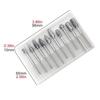 10pcs Shank Tungsten Carbide Milling Cutter Rotary File Carving Tools Burr Double Diamond Cut Electric Grinding