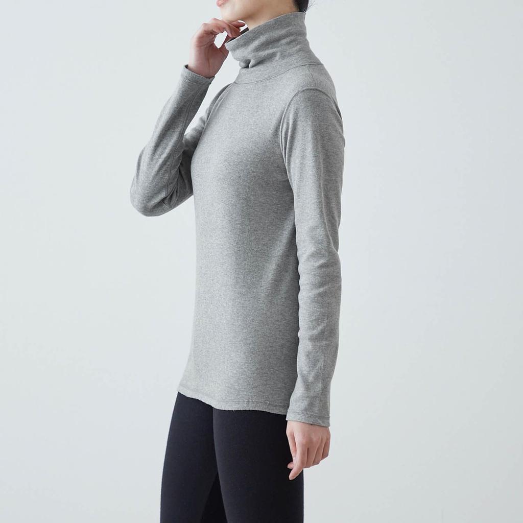 Belle Maison Женская хлопковая водолазка с длинным рукавом, размер M, термобелье, черная,