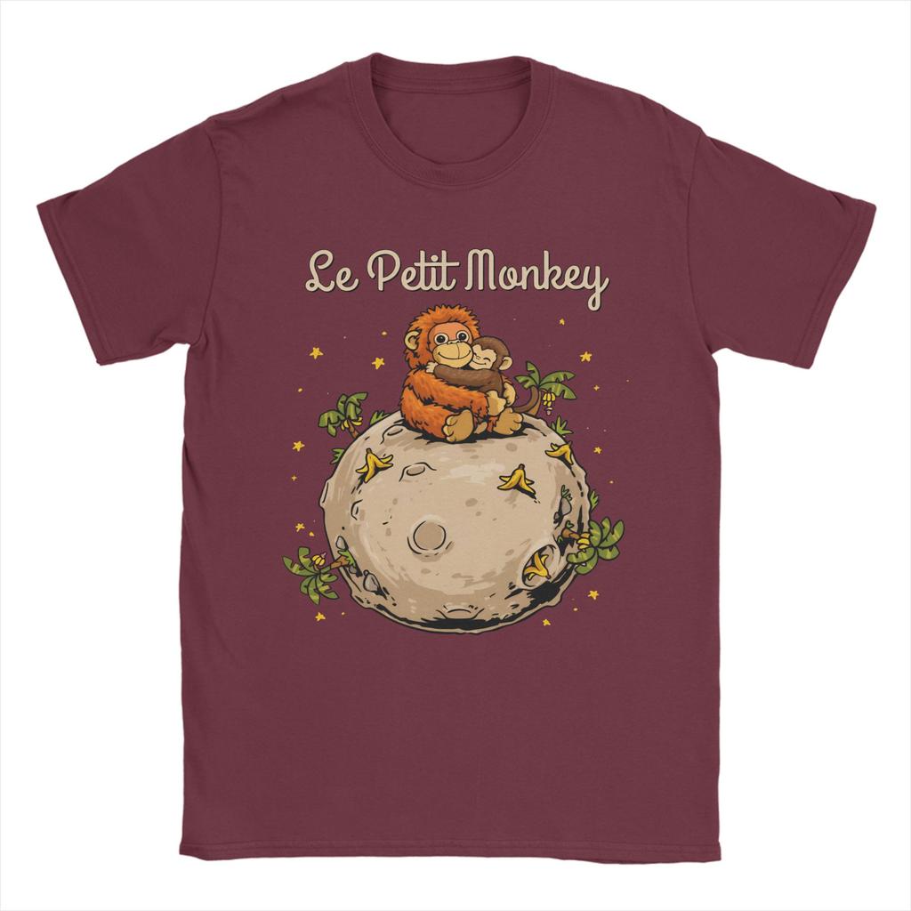 Cartoon Punch Monkey and OranMama T Shirt Unisex Women Pure Cotton Casual TShirts Tee Shirt Short Sleeve Tops Plus Size