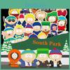 Яркий набор из 50 стикеров South Park для ноутбуков, велосипедов и скейтбордов