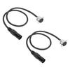 2 Pcs XLR Pass Through Cable No Solder D Type XLR Cable Mic Feed Pass Thru Converter for Stage Box Patch Panel Floor Box