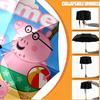 Custom Name Personalized Pink Pig Print Umbrella, Auto Open Close, 8‑Rib Sturdy Frame, Commute Camping Hiking Use, Birthday Gift