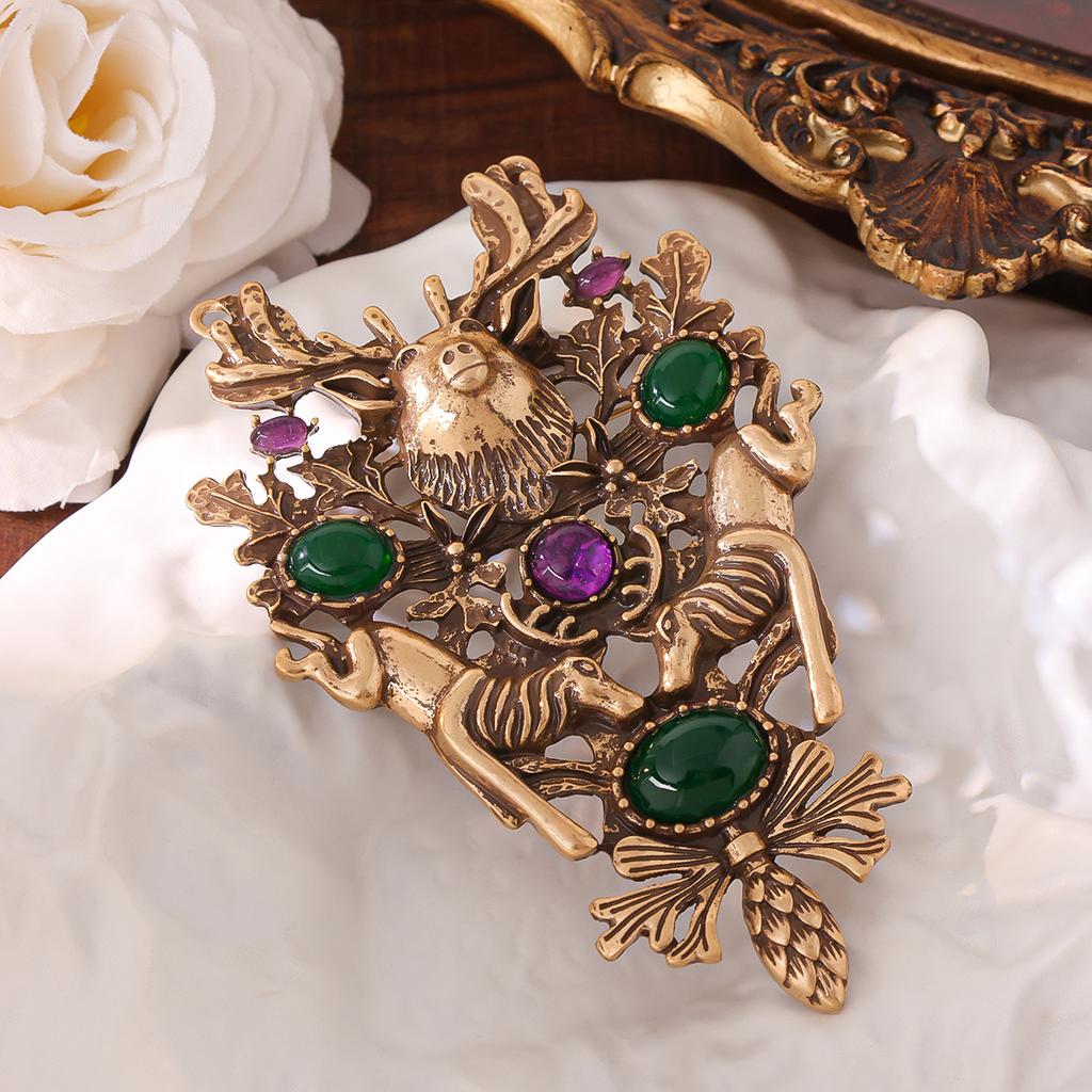 Циндао Средневековая Специальная Брошь Растение Цветок Милое Животное Корона Моделирование Аксессуары для Одежды