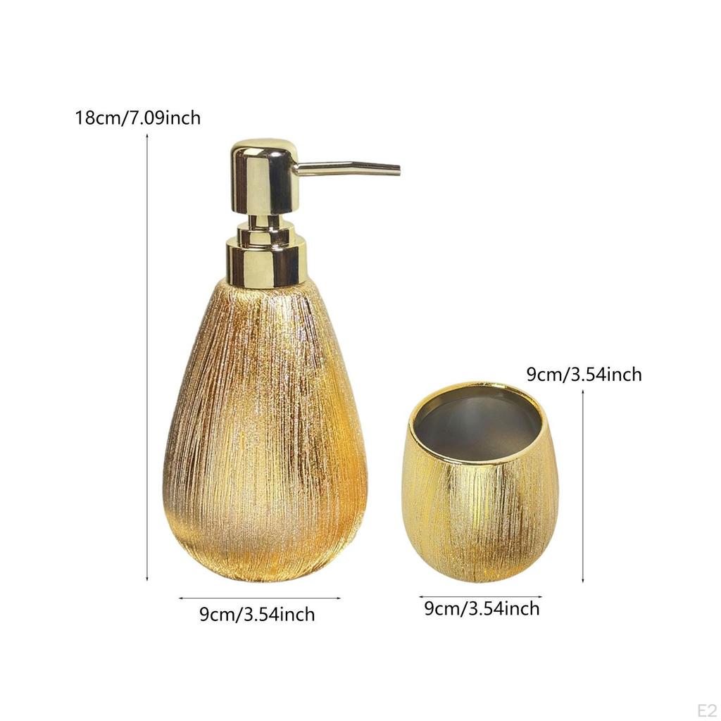 2 шт. набор аксессуаров для ванной комнаты стакан для ополаскивания рта портативный современный дозатор лосьона стойка
