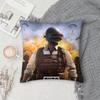 Игровой P-PUBG B-BATTLEGROUNDS Наволочка Квадратная Двусторонняя Печать Короткий Плюш Чехол на Подушку для Дивана Спальня Прикроватная Подушка