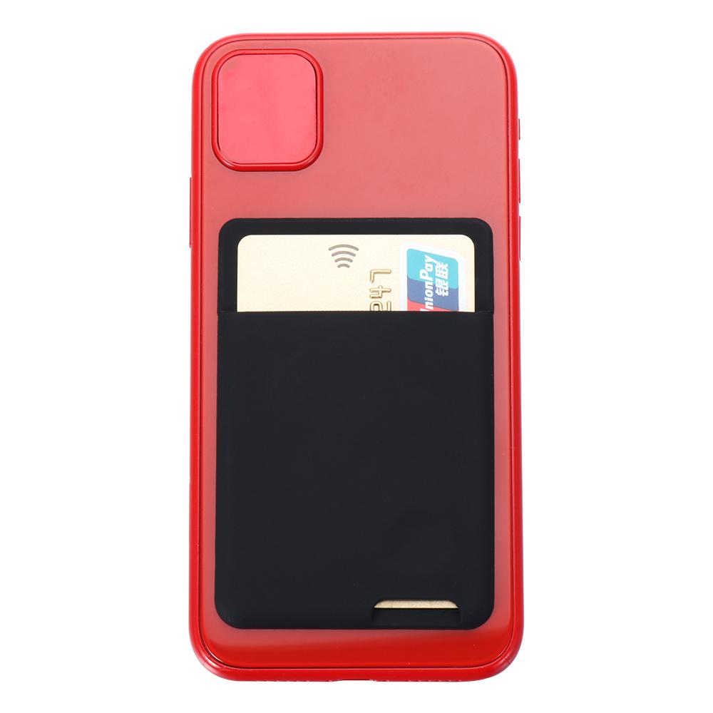 Silicone ID Credit Phone Back Pocket Cellphone Pocket Sticker Phone Stickers Phone Card Holder