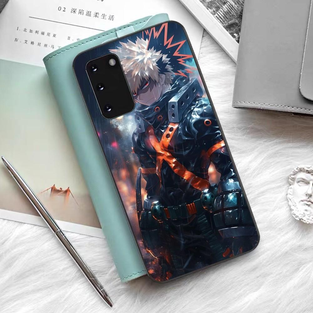 Cartoon B-Bakugo K-Katsuki Phone Case Silicone PC+TPU For Samsung S10 20 30 22 23 24 Plus Lite Ultra Cover