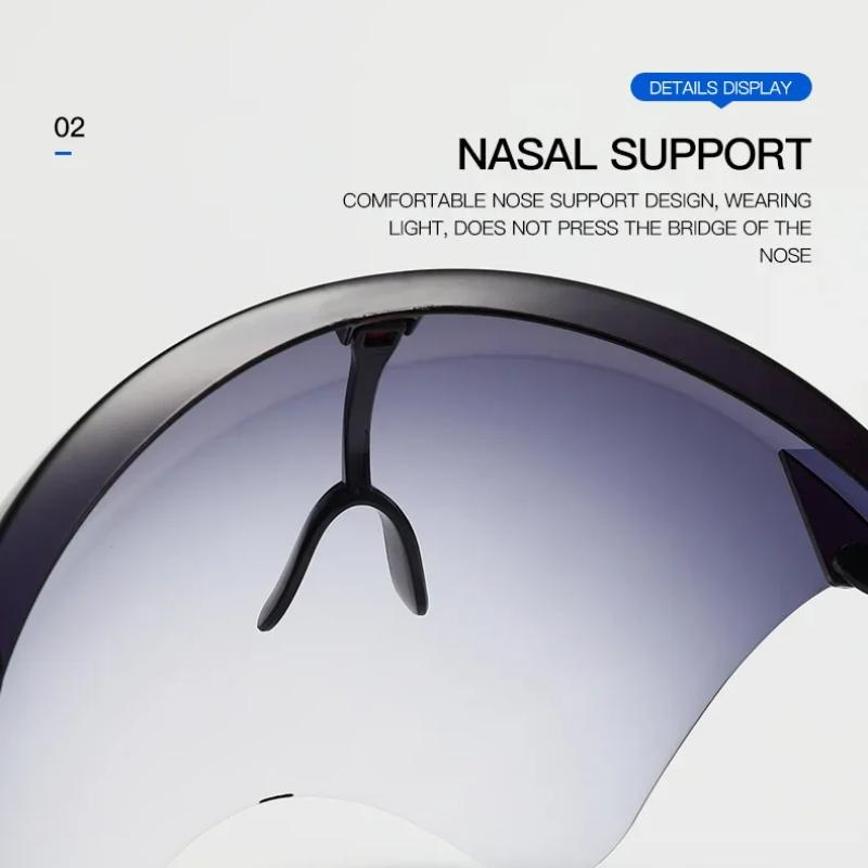 Full Face Shield Anti-Fog Safety Goggles, Splash-Proof Protective Visor with Adjustable Headgear for Lab, Cycling, Outdoor Activities