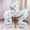 32inch Standing Number Balloons 0-9 White Crown Birthday "Happy Birthday" Balloons Birthday Party Celebration Decoration