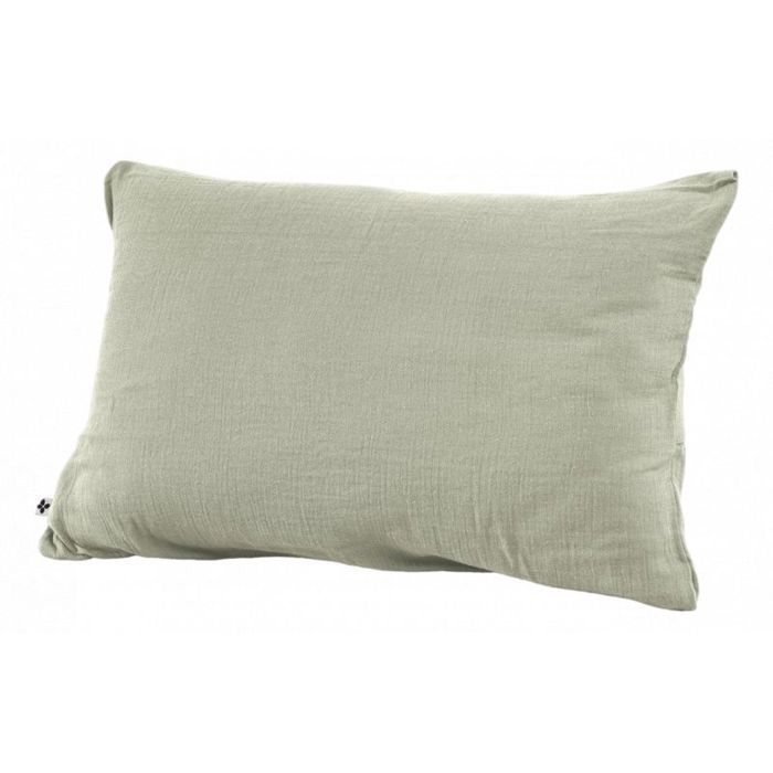 Pillowcase "Gaïa" 60 X 60 Cm &; 50 X 70 Cm "Cotton Gauze" - Gaïa Water Green - 50 X 70 Cm