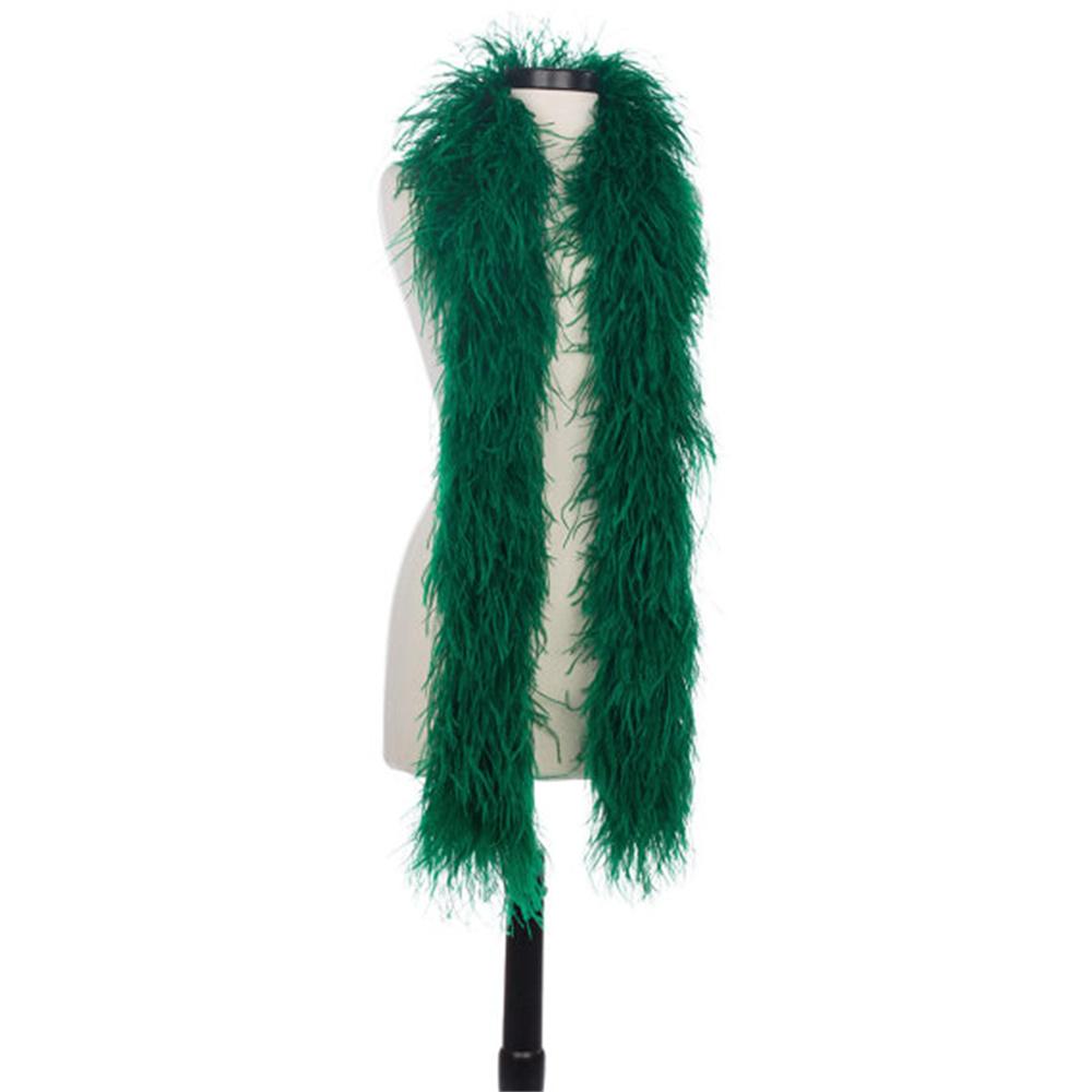 DIY 1 3 6 10 20Ply Natural Ostrich Feathers Boa 2 Meter Fluffy Ostrich feather Shawl for Wedding Party Dress Sewing Decoration Scarf