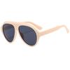 New Women'S Sunglasses Women Large Frame Conjoined Body Oval Shape Sun Glasses Brand Designer Fashion Eyewear Uv400