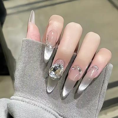 Нежный ледяной лунный кошачий глаз вспышка стак бриллиант мода меньше патч для маникюра съемный бриллиант 30 штук