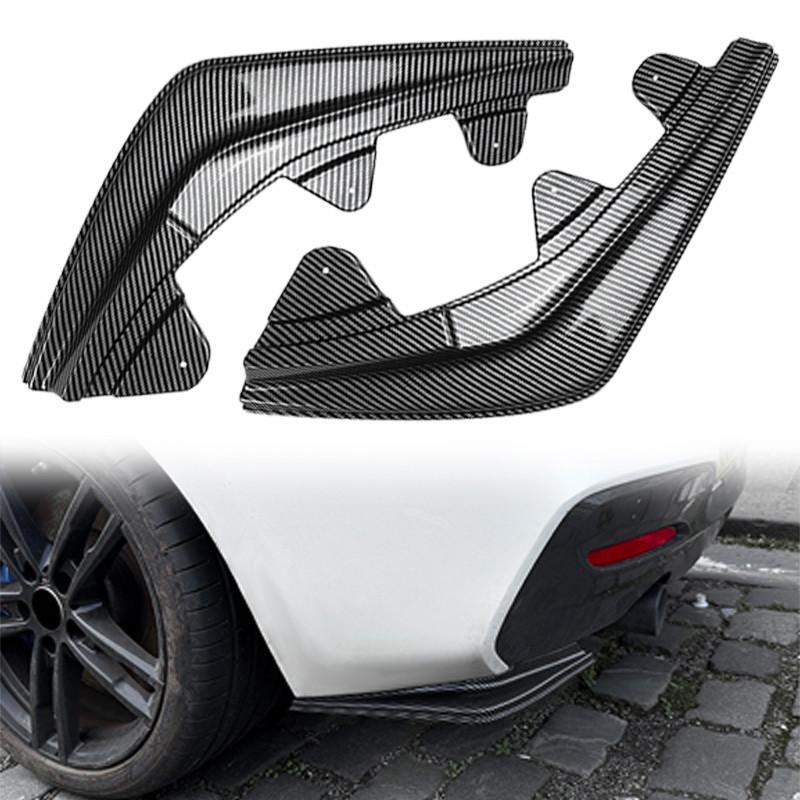 1 пара черных/карбоновых сплиттеров-диффузоров спойлера губы заднего бампера для BMW 1 серии F20 F21 LCI M Sport 2015-2019