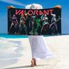 Valorant Print Beach Towel, Large Soft Quick Dry Towel for Beach Camping Swimming