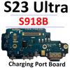 Замена для Samsung S23 Ultra S918B S918E S918U Плата USB-порта зарядки Основная сигнальная материнская плата Шлейф LCD