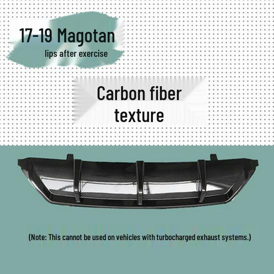 Compatible with 2017 Volkswagen Magotan models: front lip modification, front splitter, side skirts, front bumper, and body kit.