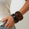 Retro Irregular Smudge Wide Acrylic Bracelet for Women
