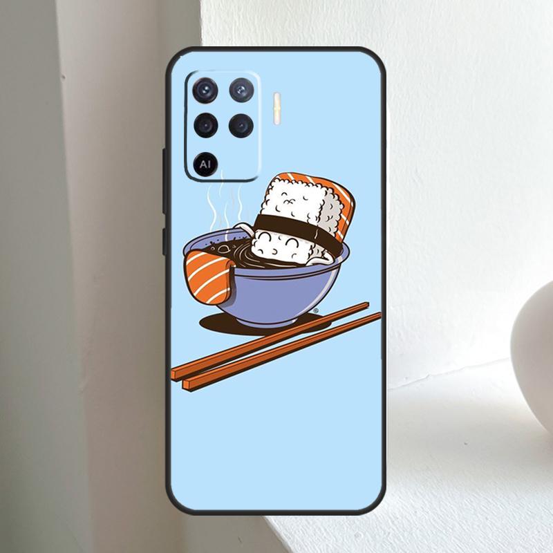 Японская еда Суши Для OPPO A80 A60 A40 A5 A6 Pro A15 A17 A57 A16 A76 A96 A18 A38 A58 A78 A98 A54 A74 A94 Чехол
