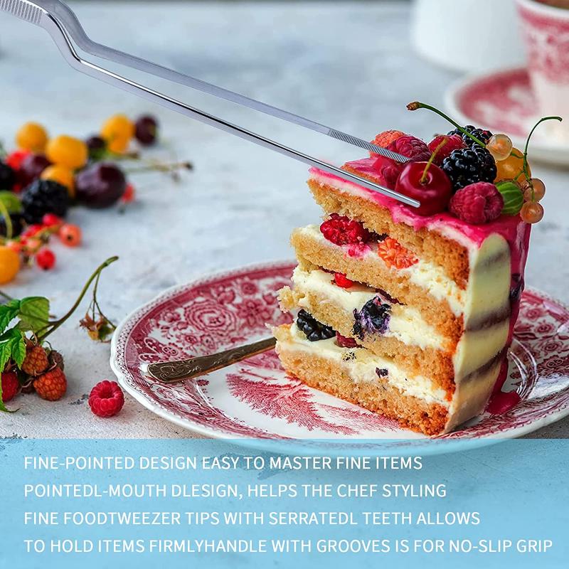 Кухонный пинцет, пинцет для барбекю, зажим для еды, кухонный щипец для бара, портативный из нержавеющей стали для пикника, барбекю, приготовления пищи