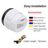 7-color Backlight 12V 24V Universal Waterproof 52mm Fuel Level Gauge 0-190ohm 240-33ohm Fuel Level Meter For Marine Boat Car