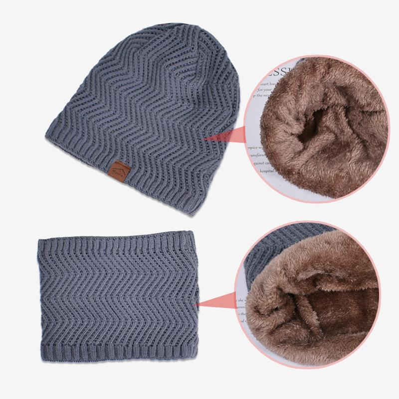 Зимняя пуловерная кепка для защиты ушей, мужская бархатная теплая шапка-нагрудник, двухсекционная вязаная шерстяная кепка для верховой езды на открытом воздухе