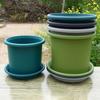 Flower Pot Tray Nice-looking Plastic Breathable Anti-deform Water Planter Container for Garedn