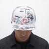 All-Over Letter Print Graffiti Baseball Cap Flat Brim Adjustable Snapback Cap Sun Protection Sunshade Hats For Man Women Unisex