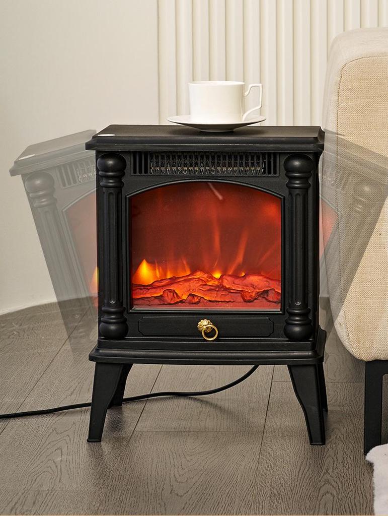 Обогреватель Yuzu Pie 3D Flame Simulation Heater - энергосберегающий зимний камин для дома в европейском и американском стиле