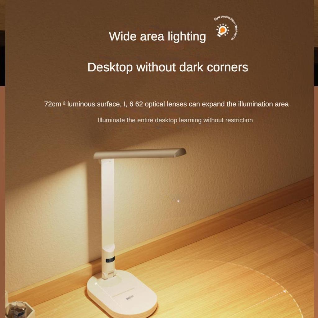 Светодиодная лампа для защиты глаз, настольная лампа для учебы, общежития, для выполнения домашних заданий, портативная складная лампа для чтения на тумбочке, супер яркая