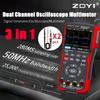 ZOYI двухканальный осциллограф ZT-703S многофункциональный мультиметр генератор сигналов 3-в-1 высокая точность