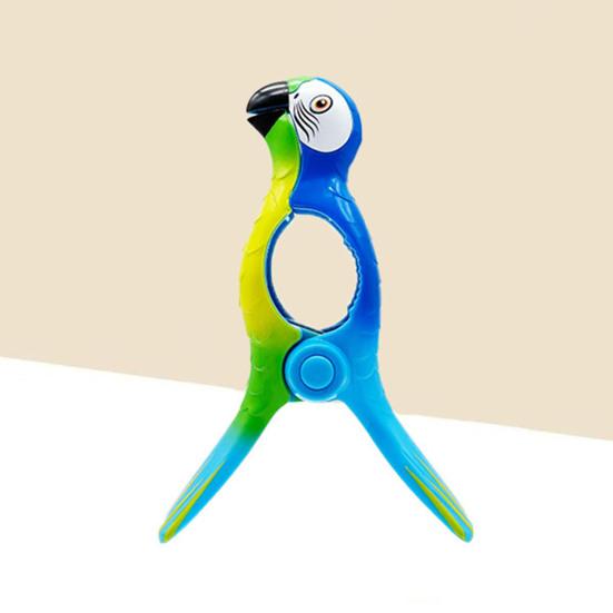 2 шт. Зажимы для одежды Большое зажимное усилие Многоразовые большие челюсти Мультяшная форма Маленькая фиксация зубов Полотенце Утолщенные домашние зажимы для проветривания носков Пляжный аксессуар