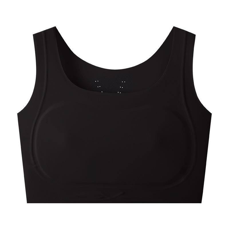 [Invisible Liquid Foundation] Large breasts show small bundles, seamless bras, super flat breasts, plastic breasts, shockproof sports vest for women